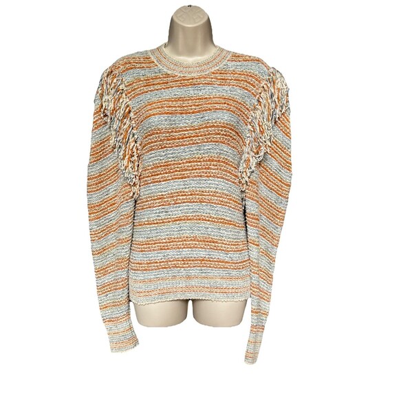 Ulla Johnson Lily Size Small Arquette Knit Fringe Pullover Sweater Cotton Blend - Picture 5 of 15